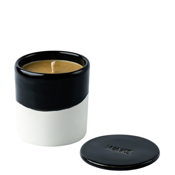 Kerze aus Naturwachs, black in 1-wick, zoeppritz Candle Beeswax