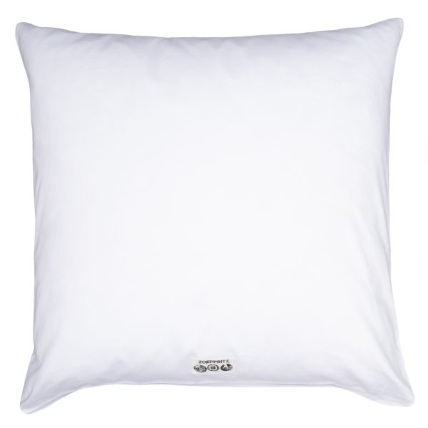 Pillow case in cotton, white in 80x80, zoeppritz Daisy
