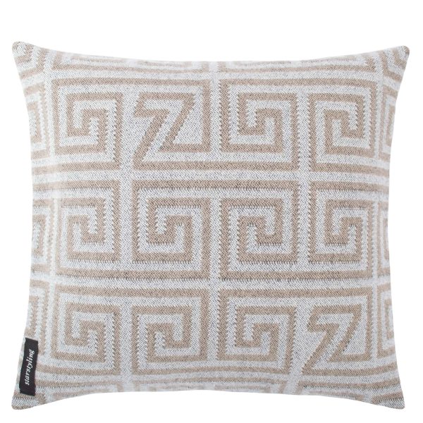 Cushion cover from lambswool and cashmere, smoke in 45x45cm, zoeppritz Legacy Balls