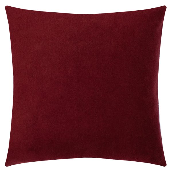 Cushioncover from polyester and viscose, wine in 50x50cm, zoeppritz, Soft-Fleece