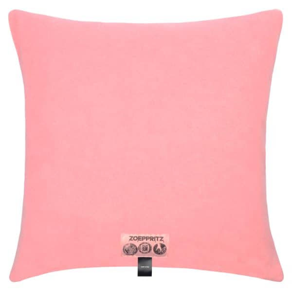 Kissenbezug aus Polyester und Viskose, rosa in 40x40cm, zoeppritz, Soft-Fleece