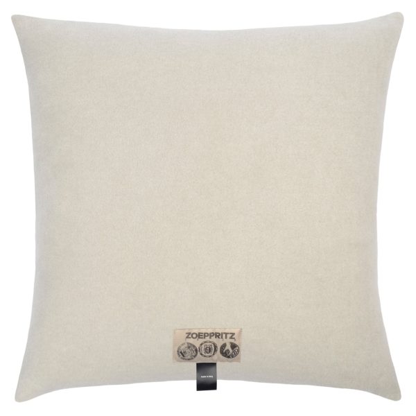 Kissenbezug aus Polyester und Viskose, lehm beige in 40x40cm, zoeppritz, Soft-Fleece