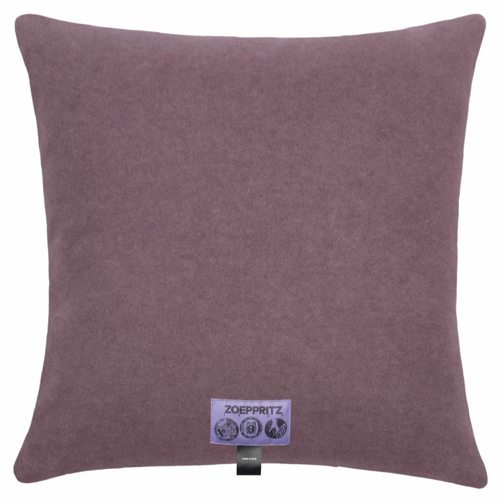 Kissenbezug aus Polyester und Viskose, mauve in 40x40cm, zoeppritz, Soft-Fleece Kissenbezug aus Polyester und Viskose, mauve in 40x40cm, zoeppritz, Soft-Fleece
