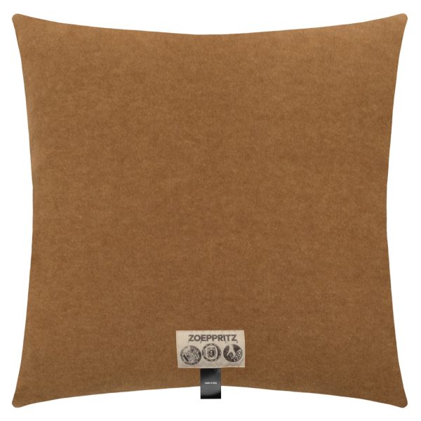 Kissenbezug aus Polyester und Viskose, sahara braun in 50x50cm, zoeppritz, Soft-Fleece