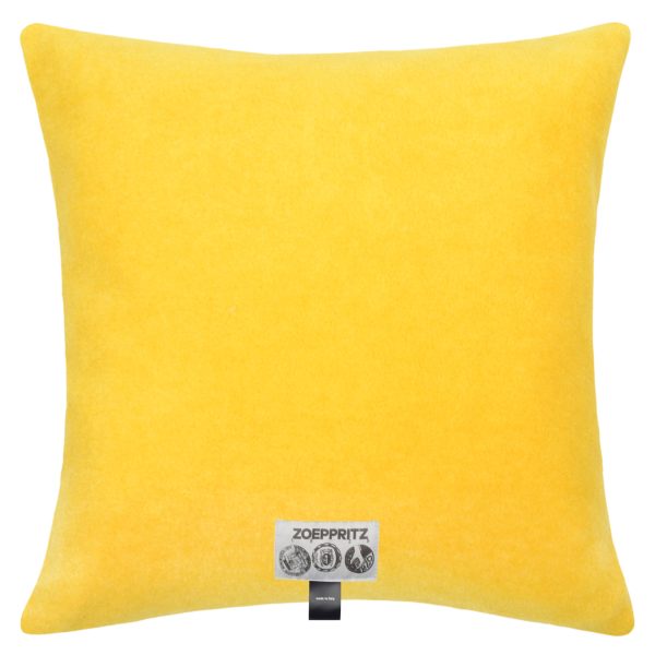 Kissenbezug aus Polyester und Viskose, curry gelb in 40x40cm, zoeppritz, Soft-Fleece