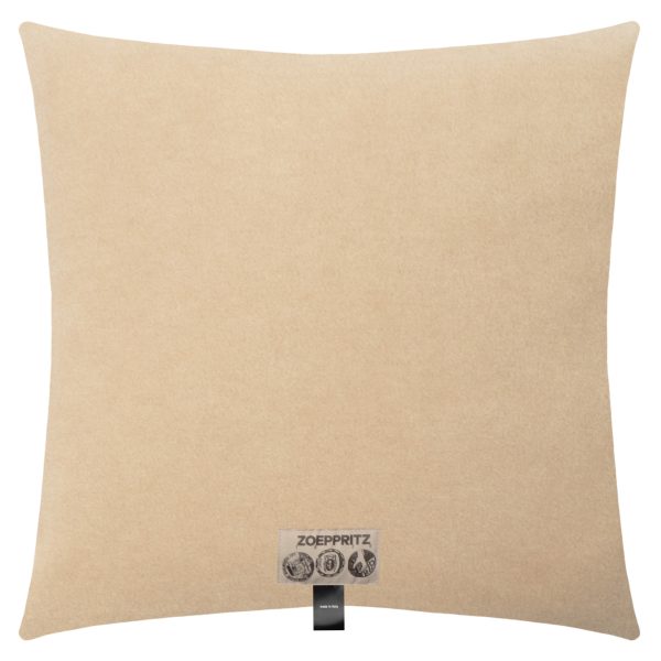 Kissenbezug aus Polyester und Viskose, sand beige in 40x40cm, zoeppritz, Soft-Fleece