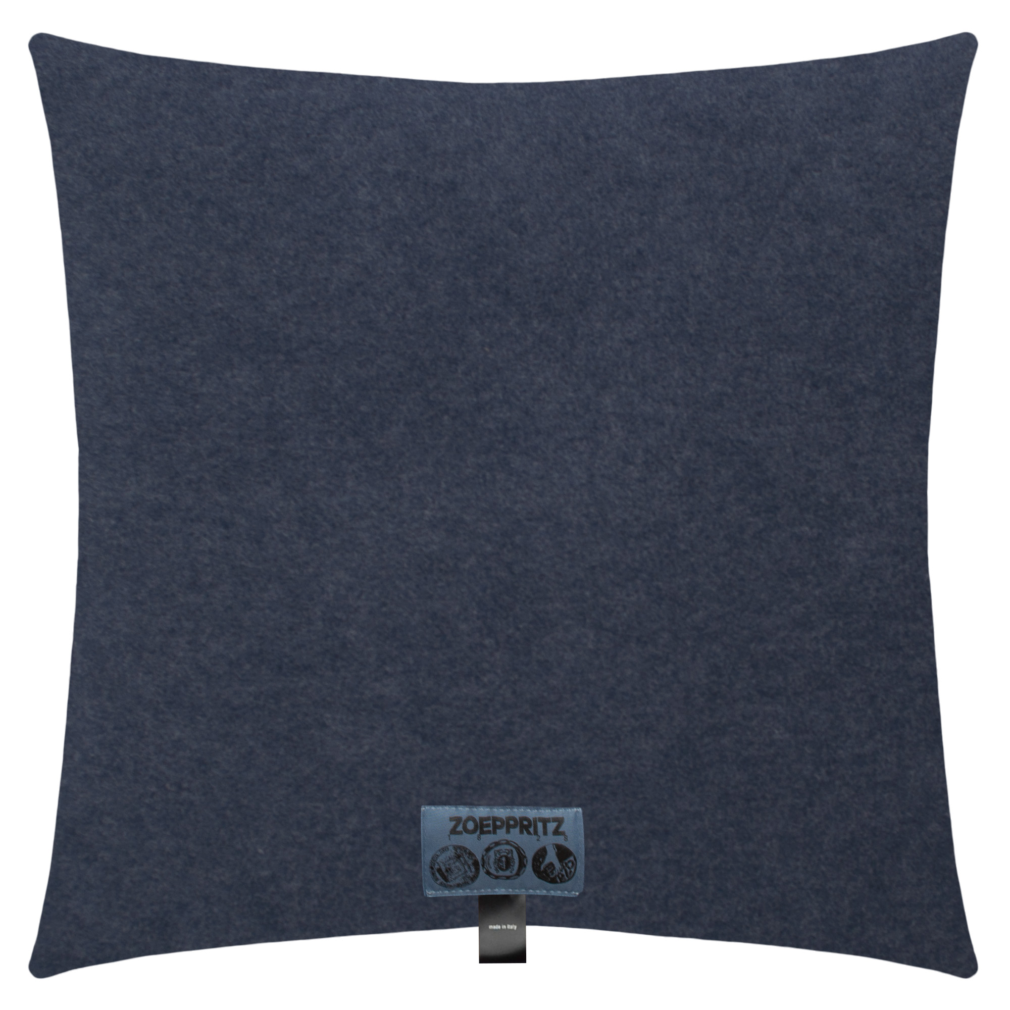 Kissenbezug aus Polyester und Viskose, blau in 50x50cm, zoeppritz, Soft-Fleece