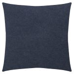 Cushioncover from polyester and viscose, indigo in 50x50cm, zoeppritz, Soft-Fleece