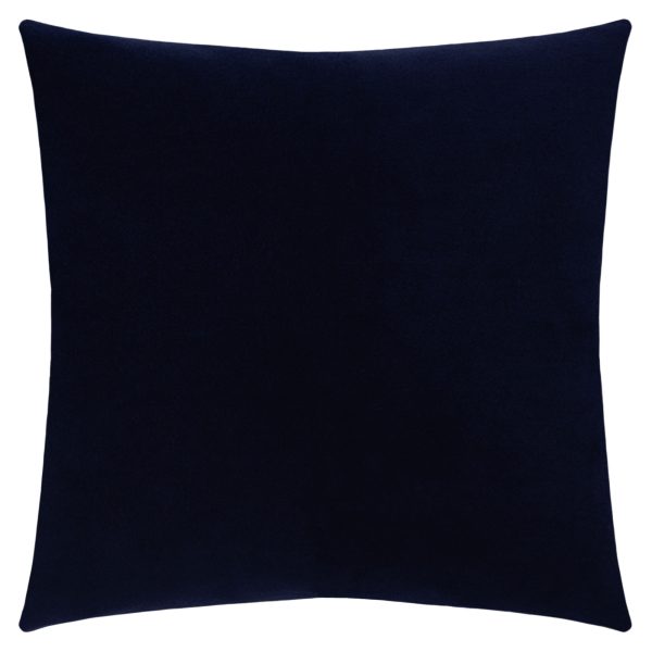 Cushioncover from polyester and viscose, dark marina in 50x50cm, zoeppritz, Soft-Fleece