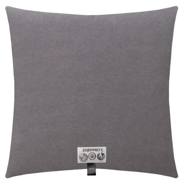 Kissenbezug aus Polyester und Viskose, titan grau in 40x40cm, zoeppritz, Soft-Fleece