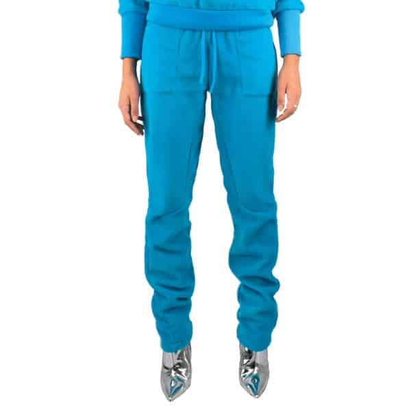 Hose aus Polyester und Viskose, blau in L, zoeppritz, Soft-Fleece Slim Pants