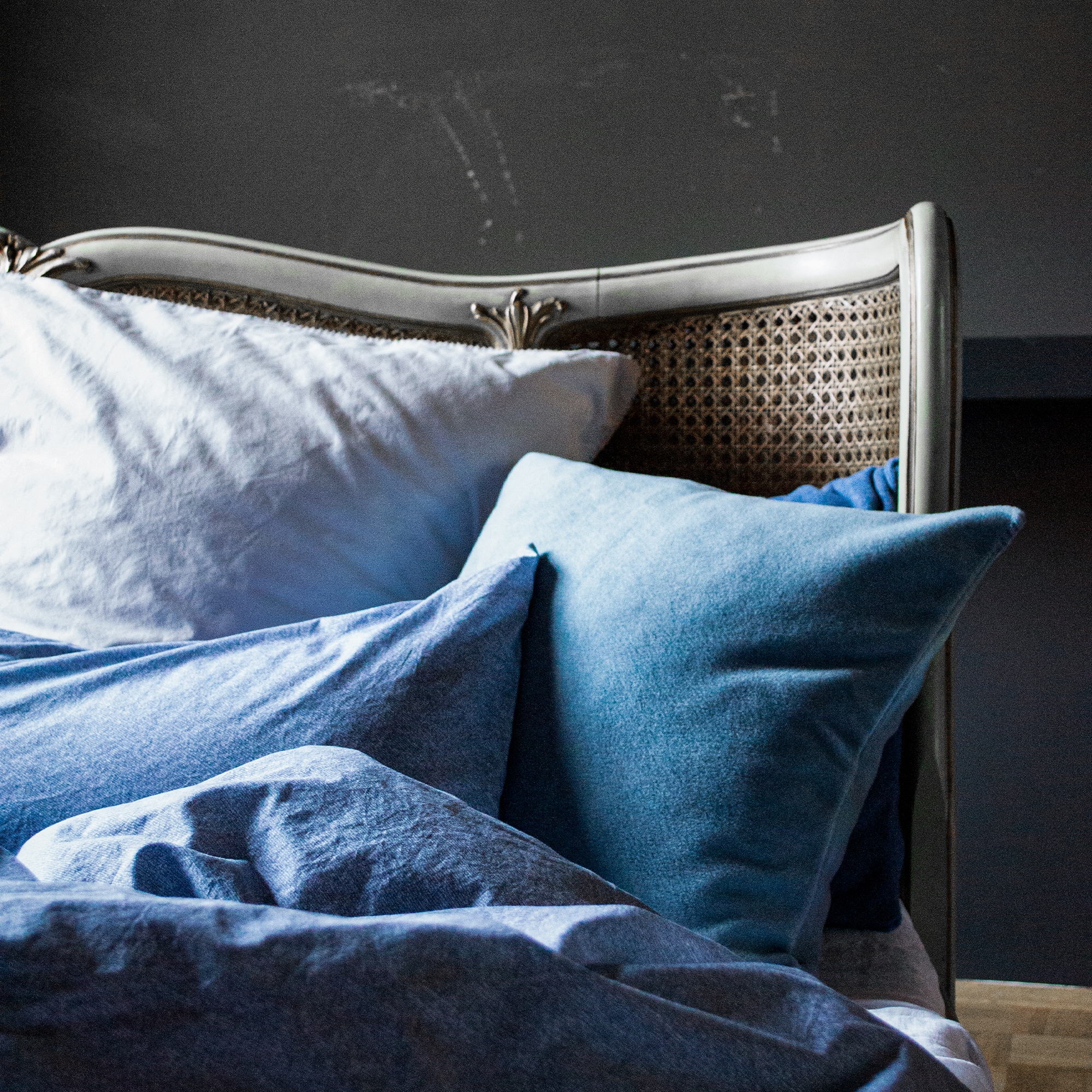 EASY DENIM: printed and pre-washed percale duvet cover 