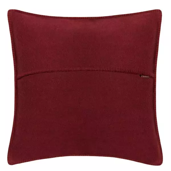 zoeppritz weicher soft fleece kissenbezug 50x50 wein rot