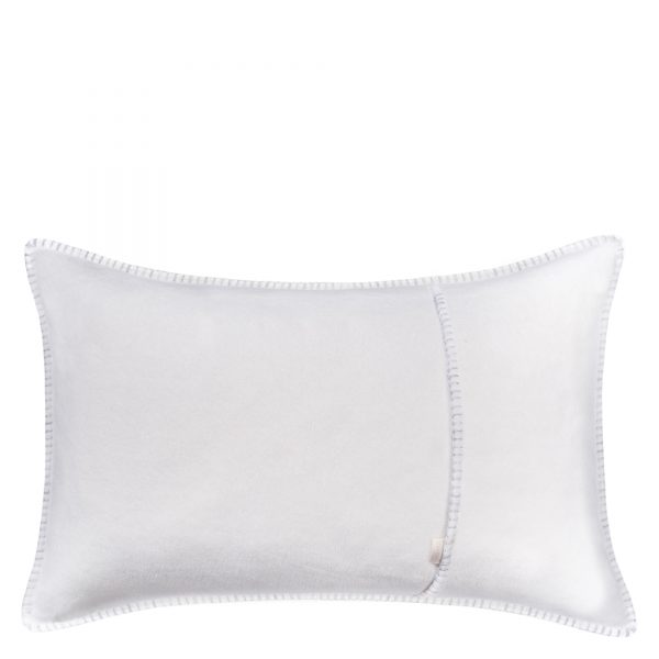 zoeppritz weicher soft fleece kissenbezug 30x50 dunkles weiss