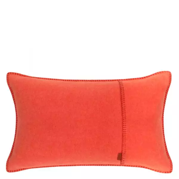 zoeppritz weicher soft fleece kissenbezug 30x50 papaya orange