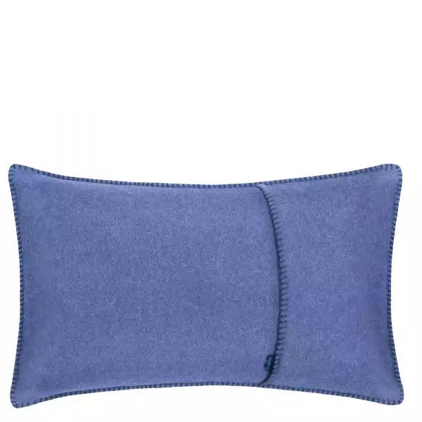 zoeppritz weicher soft fleece kissenbezug 30x50 indigo blau
