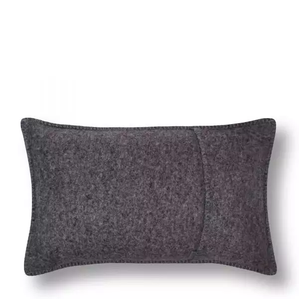 soft wool zoeppritz viscose schurwoll kissenbezug 30x50 titan grau