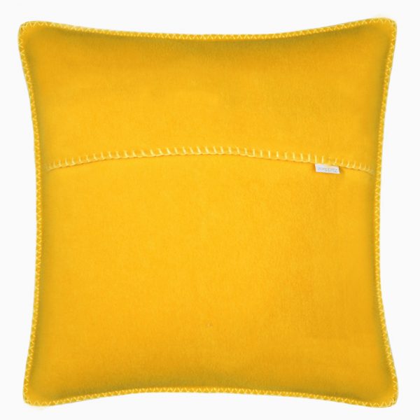 zoeppritz weicher soft fleece kissenbezug 50x50 curry gelb