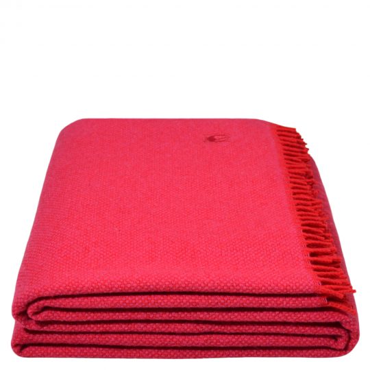 must relax zoeppritz schurwolle plaid 130x190 wild blossom pink