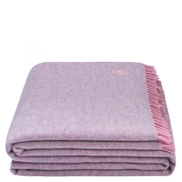 must relax zoeppritz schurwolle plaid 130x190 rosa