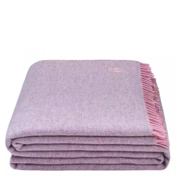 must relax zoeppritz schurwolle plaid 130x190 rosa
