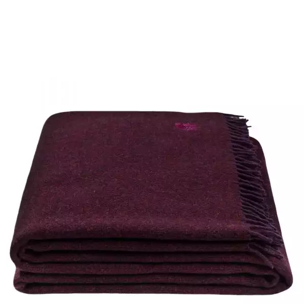 must relax zoeppritz schurwolle plaid 130x190 wein rot