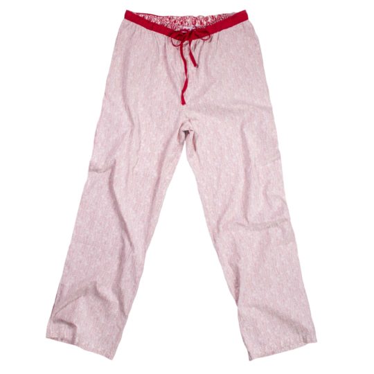 zoeppritz Sleepy Jag Schlafanzug Hose, Farbe weiss rot, Material Baumwolle, in Groesse XL