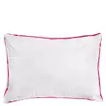 zoeppritz Absolute Kissenbezug, Farbe weiss mit rot, Material Baumwolle Perkal in Groesse 60x80