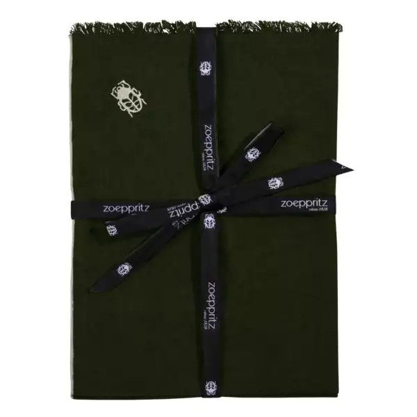 zoeppritz Stay Tischset Platzdecke, Farbe dunkelgruen, Material Leinen in Groesse 35x50