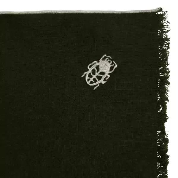 zoeppritz Stay Tischset Platzdecke, Farbe dunkelgruen, Material Leinen in Groesse 35x50