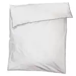 zoeppritz White Bettbezug, Farbe weiss mit braun, Material Baumwolle Perkal in Groesse 135x200