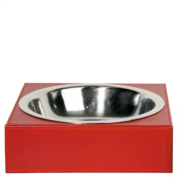 zoeppritz Shipshape Box Hundenapf rot, Material MDF Kunstleder