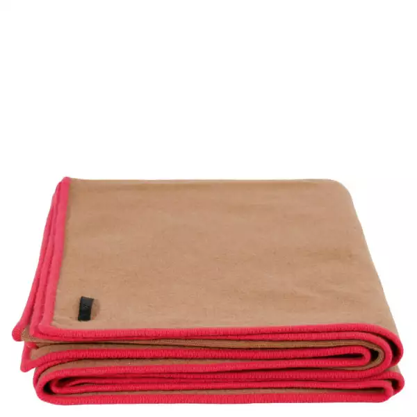 zoeppritz Edition 15/01 Decke, Farbe braun rot, Material Cashmere in Groesse 150x200