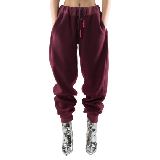 zoeppritz Soft Pants mit Bund, Farbe weinrot, Material Fleece in Groesse M