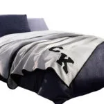 Calvin Klein Home Bettgarnitur Set Bettdecke Kopfkissen GENE, Material Baumwolle Modal, blau