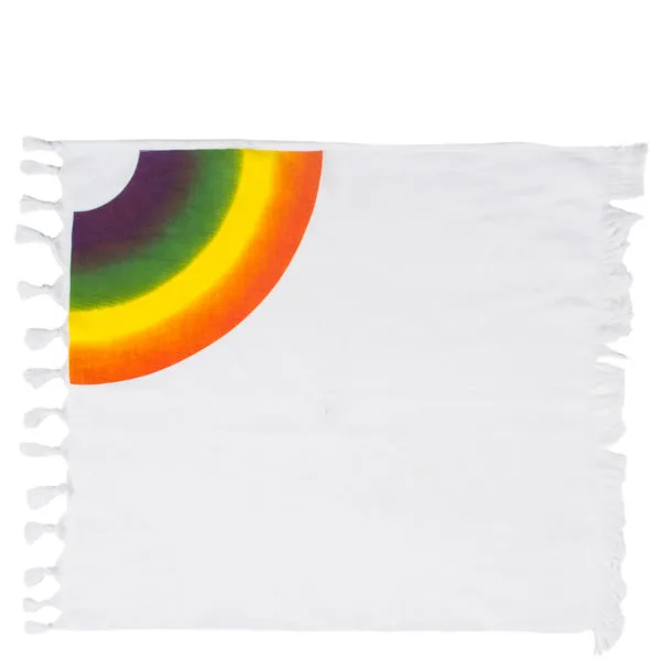 zoeppritz 331 Rainbow Servietten aus Baumwolle, weiss, 50x50