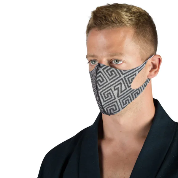 Stoffmaske wiederverwendbar Responsibility, Material Polyester Elasthan, schwarz