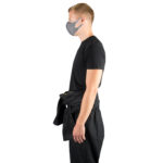 Stoffmaske wiederverwendbar Responsibility, Material Polyester Elasthan, schwarz