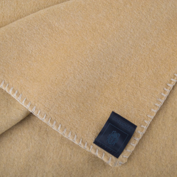 Blanket 110x150cm in camel color, zoeppritz Soft-Fleece