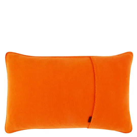 Kissenbezug 30x50cm in orange, flauschig aus Fleece, zoeppritz Soft-Fleece