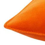 Kissenbezug 30x50cm in orange, flauschig aus Fleece, zoeppritz Soft-Fleece