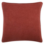 Cushion cover 50x50cm in copper color, zoeppritz Soft-Fleece