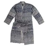 Bathrobe for women and men in s-m, seashell, cotton, zoeppritz Sunny Leg