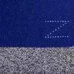 Scarf from cashmere, royal blue in 110x155cm, zoeppritz Hot Block