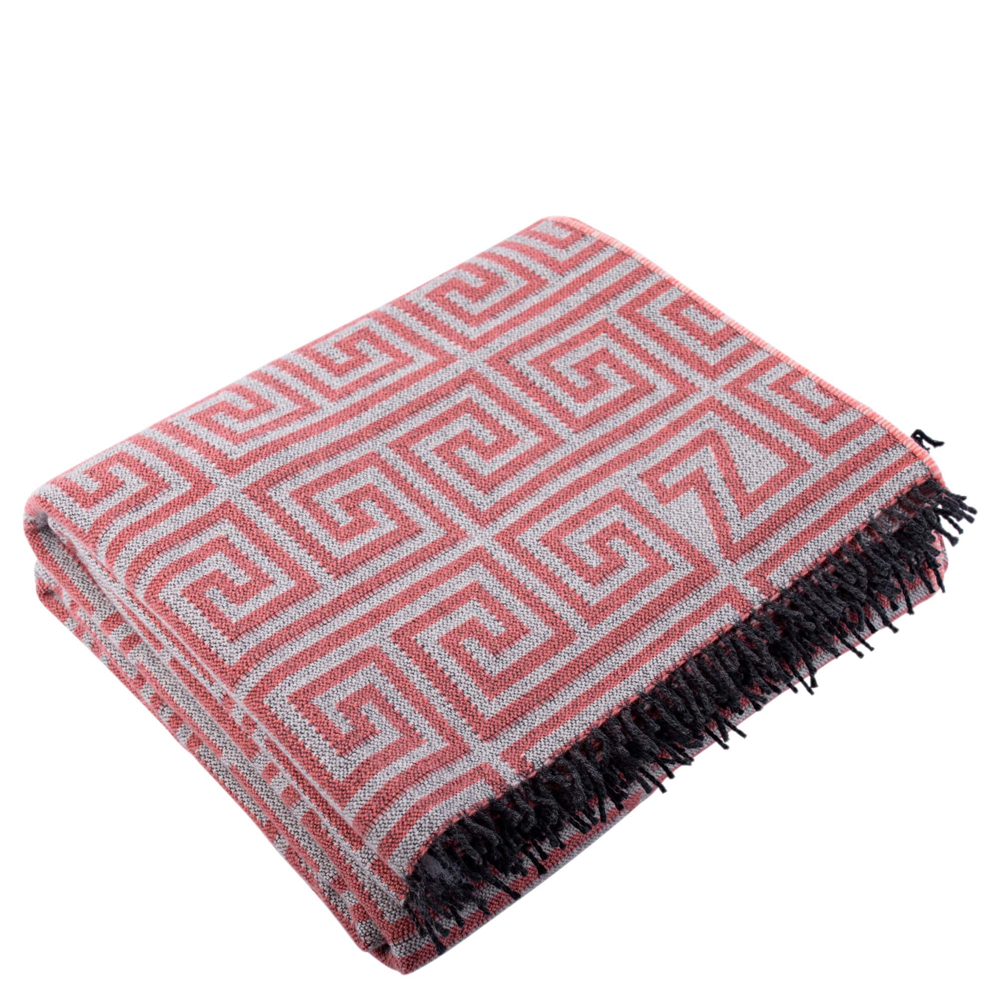 Zoeppritz Decken Legacy 140x190 orange - coral 95% Schurwolle (Merinowolle), 5% Cashmere Kaschmirdecke