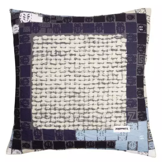 Kissenhuelle aus Leinen, blau in 80x80cm, zoeppritz Stay Basket