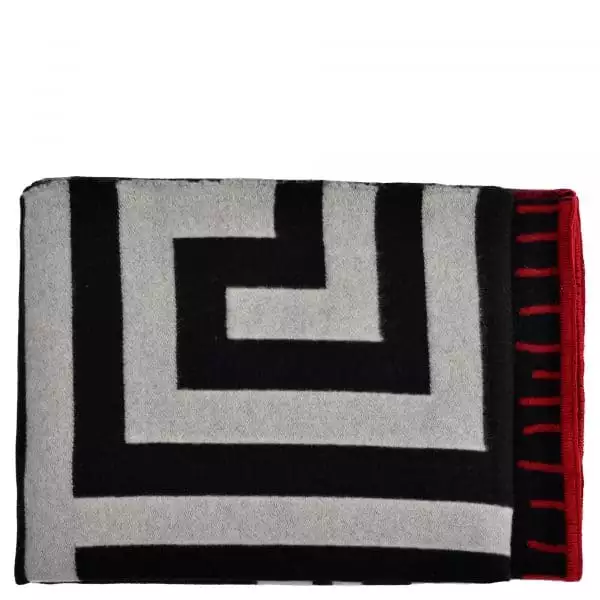 Blanket from merino wool and cashmere, black in 150x200cm, zoeppritz Insignia