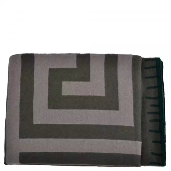 Blanket from merino wool and cashmere, green in 150x200cm, zoeppritz Insignia