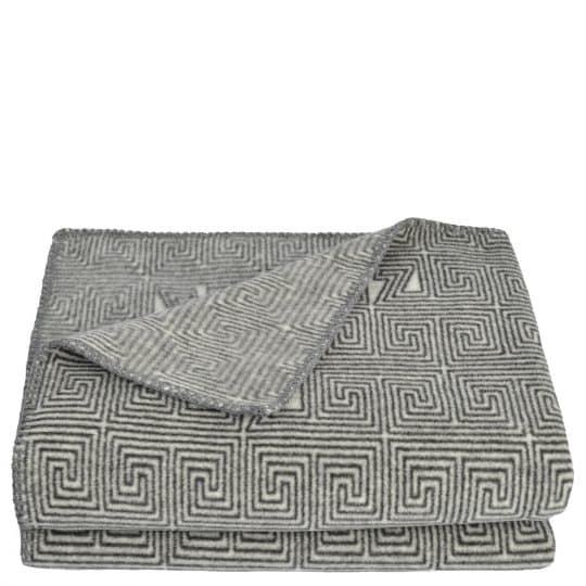 Decke aus Polyester und Viskose, light grey in 160x200cm, zoeppritz Soft-Fleece Legacy