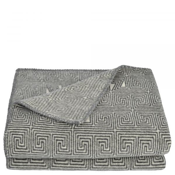 Decke aus Polyester und Viskose, light grey in 160x200cm, zoeppritz Soft-Fleece Legacy